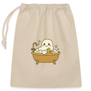 Ghost bubble bath - Closable cotton gift bag (25x30cm) - nature - Front