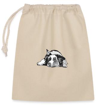 Berger australien - Sac cadeau en coton avec cordon (25 x 30 cm) - nature - Devant