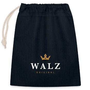 Walz Original Familienlogo - Verschließbarer Geschenkbeutel aus Baumwolle (25x30cm) - Navy - Vorne