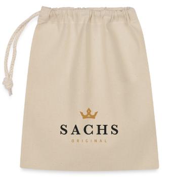 Logo de la famille Sachs Original - Sac cadeau en coton avec cordon (25 x 30 cm) - nature - Devant