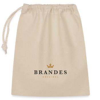 Brandes Original Familienlogo - Verschließbarer Geschenkbeutel aus Baumwolle (25x30cm) - Natur - Vorne