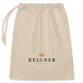 Kellner Original Familienlogo - Verschließbarer Geschenkbeutel aus Baumwolle (25x30cm) - Natur - Vorne