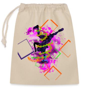 Hip Hop - Sac cadeau en coton avec cordon (25 x 30 cm) - nature - Devant