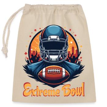Extreme Bowl - Closable cotton gift bag (25x30cm) - nature - Front