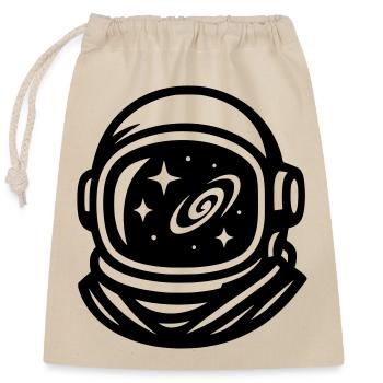 Astronaute - Sac cadeau en coton avec cordon (25 x 30 cm) - nature - Devant