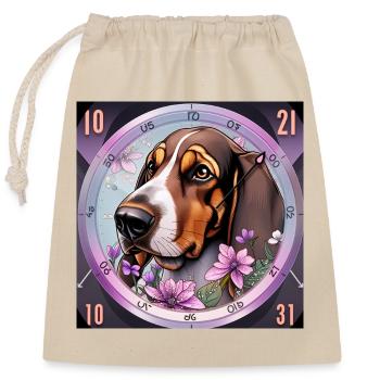 Always ready - Closable cotton gift bag (25x30cm) - nature - Front
