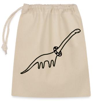 RoarSomeShirt - Closable cotton gift bag (25x30cm) - nature - Front