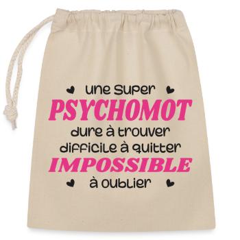 Ein Super-Psychomotorik-Therapeut - Verschließbarer Geschenkbeutel aus Baumwolle (25x30cm) - Natur - Vorne