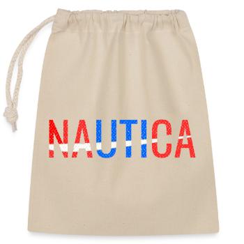 Naviguez dans les vagues de la vie avec Nautica - Sac cadeau en coton avec cordon (25 x 30 cm) - nature - Devant