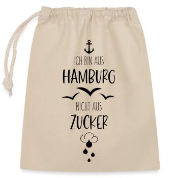 HAMBOURG VILLE HANSÉATIQUE DE HAMBOURG SUCRE - Sac cadeau en coton avec cordon (25 x 30 cm) - nature - Devant