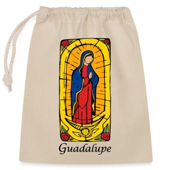 Guadeloupe - Verschließbarer Geschenkbeutel aus Baumwolle (25x30cm) - Natur - Vorne