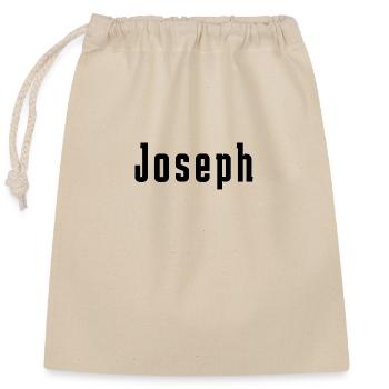 Joseph Jungen Männer Herren Namen - Verschließbarer Geschenkbeutel aus Baumwolle (25x30cm) - Natur - Vorne