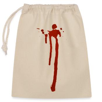 Blood - Closable cotton gift bag (25x30cm) - nature - Front