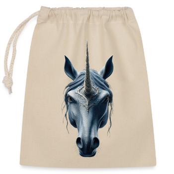 Licorne Poney Cavalier Chevaux Équitation Licornes - Sac cadeau en coton avec cordon (25 x 30 cm) - nature - Devant