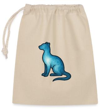 Soul animal and guardian creature: martens, ferrets - Closable cotton gift bag (25x30cm) - nature - Front