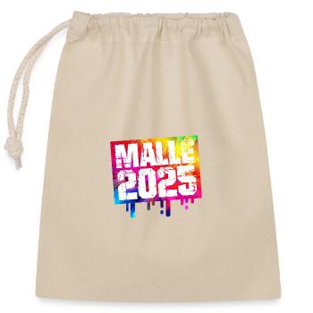 Malle 2025 - Closable cotton gift bag (25x30cm) - nature - Front