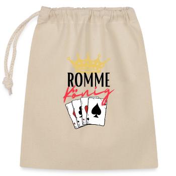 Rummy King - Closable cotton gift bag (25x30cm) - nature - Front