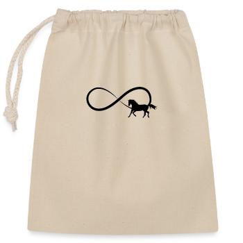 J’aime mon cheval Sport équestre Amour du cheval - Sac cadeau en coton avec cordon (25 x 30 cm) - nature - Devant