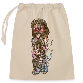Anubis Le Dieu de l’Egypte ancienne - Sac cadeau en coton avec cordon (25 x 30 cm) - nature - Devant