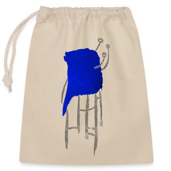 art - Closable cotton gift bag (25x30cm) - nature - Front