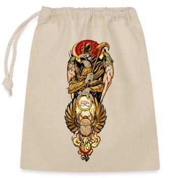 Horus et l’œil qui voit tout - Sac cadeau en coton avec cordon (25 x 30 cm) - nature - Devant