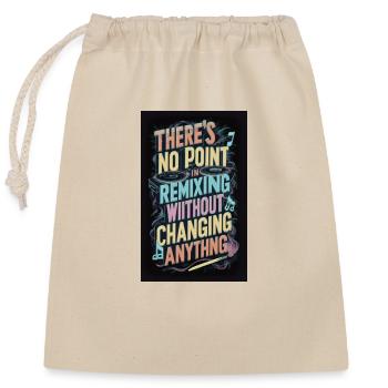 Remixxx - Closable cotton gift bag (25x30cm) - nature - Front