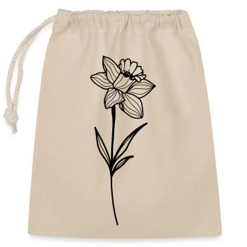 Daffodil - Closable cotton gift bag (25x30cm) - nature - Front