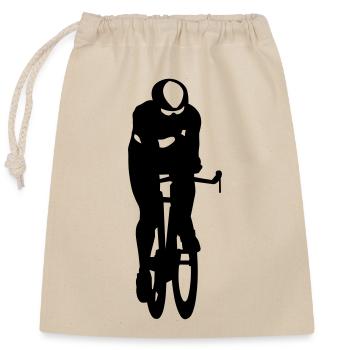 Racer - Closable cotton gift bag (25x30cm) - nature - Front
