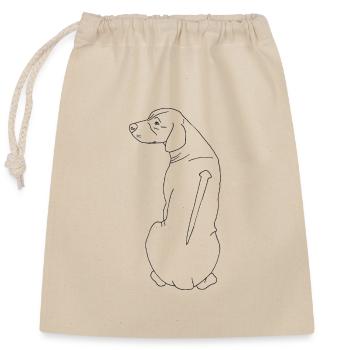 Rhodesian Ridgeback - Verschließbarer Geschenkbeutel aus Baumwolle (25x30cm) - Natur - Vorne