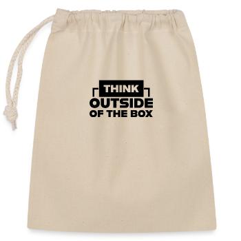 Sortez des sentiers battus - Sac cadeau en coton avec cordon (25 x 30 cm) - nature - Devant