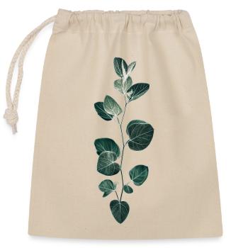 Motif de la plante - Sac cadeau en coton avec cordon (25 x 30 cm) - nature - Devant