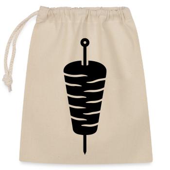 Döner Purismus - Sac cadeau en coton avec cordon (25 x 30 cm) - nature - Devant