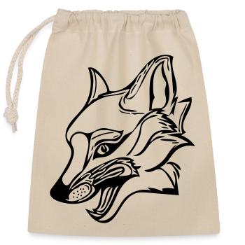 Fuchs - Verschließbarer Geschenkbeutel aus Baumwolle (25x30cm) - Natur - Vorne