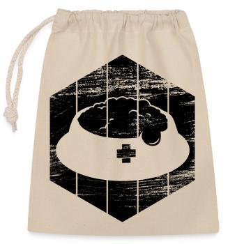 Pet - Closable cotton gift bag (25x30cm) - nature - Front