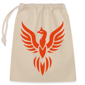 phénix - Sac cadeau en coton avec cordon (25 x 30 cm) - nature - Devant