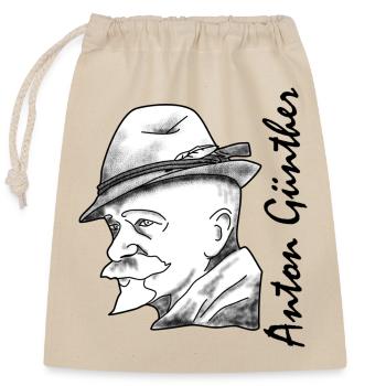 Erzgebirge, dialecte, histoire, Anton Günther - Sac cadeau en coton avec cordon (25 x 30 cm) - nature - Devant