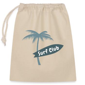 Surf Club Palm Beach Hawaii Surfboard Ocean Vibes - Sac cadeau en coton avec cordon (25 x 30 cm) - nature - Devant