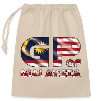 malaysia_gp - Closable cotton gift bag (25x30cm) - nature - Front