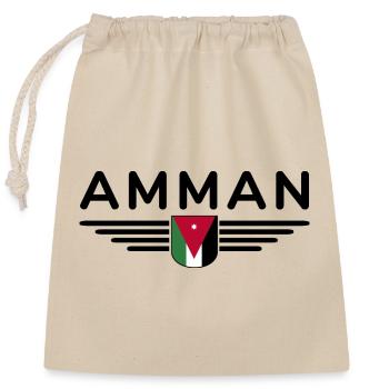 Jordanien Amman Fan Outfit T-Shirt Design Geschenk - Verschließbarer Geschenkbeutel aus Baumwolle (25x30cm) - Natur - Vorne