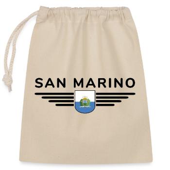 I Love San Marino, Elegance Style Design T-Shirt - Closable cotton gift bag (25x30cm) - nature - Front