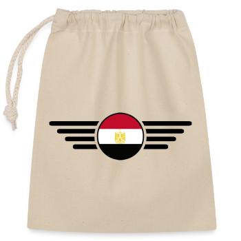 Ich liebe Ägypten, Eleganz Stil Design T-Shirt - Verschließbarer Geschenkbeutel aus Baumwolle (25x30cm) - Natur - Vorne
