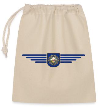 New Hampshire Fan T-Shirt – Must-have! - Closable cotton gift bag (25x30cm) - nature - Front