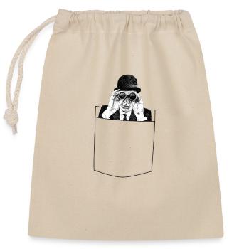 Häferlgucker - Sac cadeau en coton avec cordon (25 x 30 cm) - nature - Devant