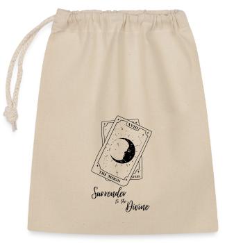 SurrenderToTheDivine - Closable cotton gift bag (25x30cm) - nature - Front