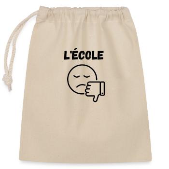 Best sport - Sac cadeau en coton avec cordon (25 x 30 cm) - nature - Devant