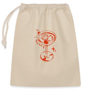 Refreshing Drink - Closable cotton gift bag (25x30cm) - nature - Front