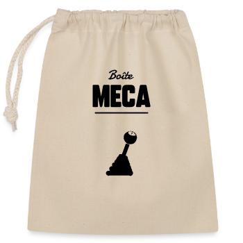 Boîte meca - Sac cadeau en coton avec cordon (25 x 30 cm) - nature - Devant