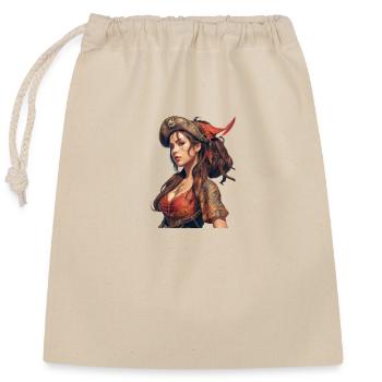 Anime - Sac cadeau en coton avec cordon (25 x 30 cm) - nature - Devant