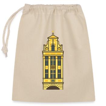 Grande Place II - Closable cotton gift bag (25x30cm) - nature - Front
