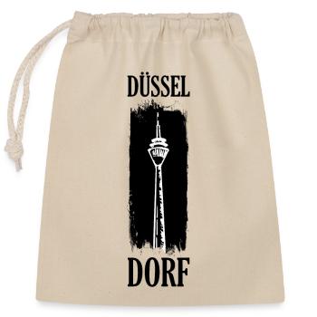 Düsseldorf TV Tower Skyline Germany Germany - Closable cotton gift bag (25x30cm) - nature - Front